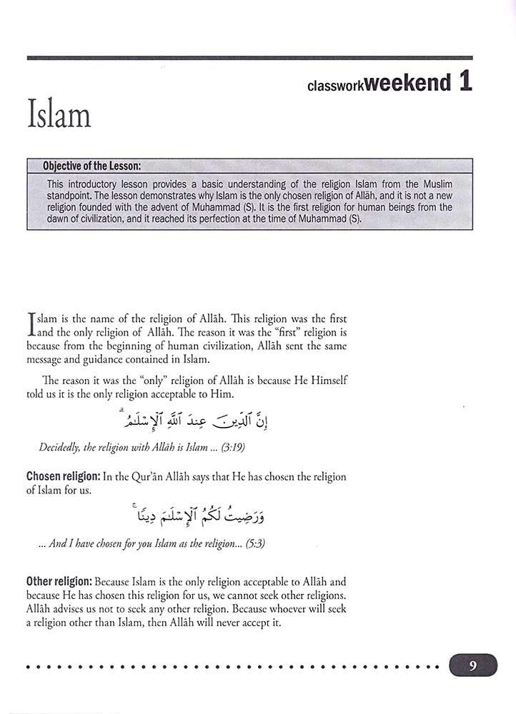 Weekend Learning Series - Islamic Studies Level 11 &amp; 12 [Paperback] Mansur Ahmad &amp; Husain A. Nuri - Mawlana Books