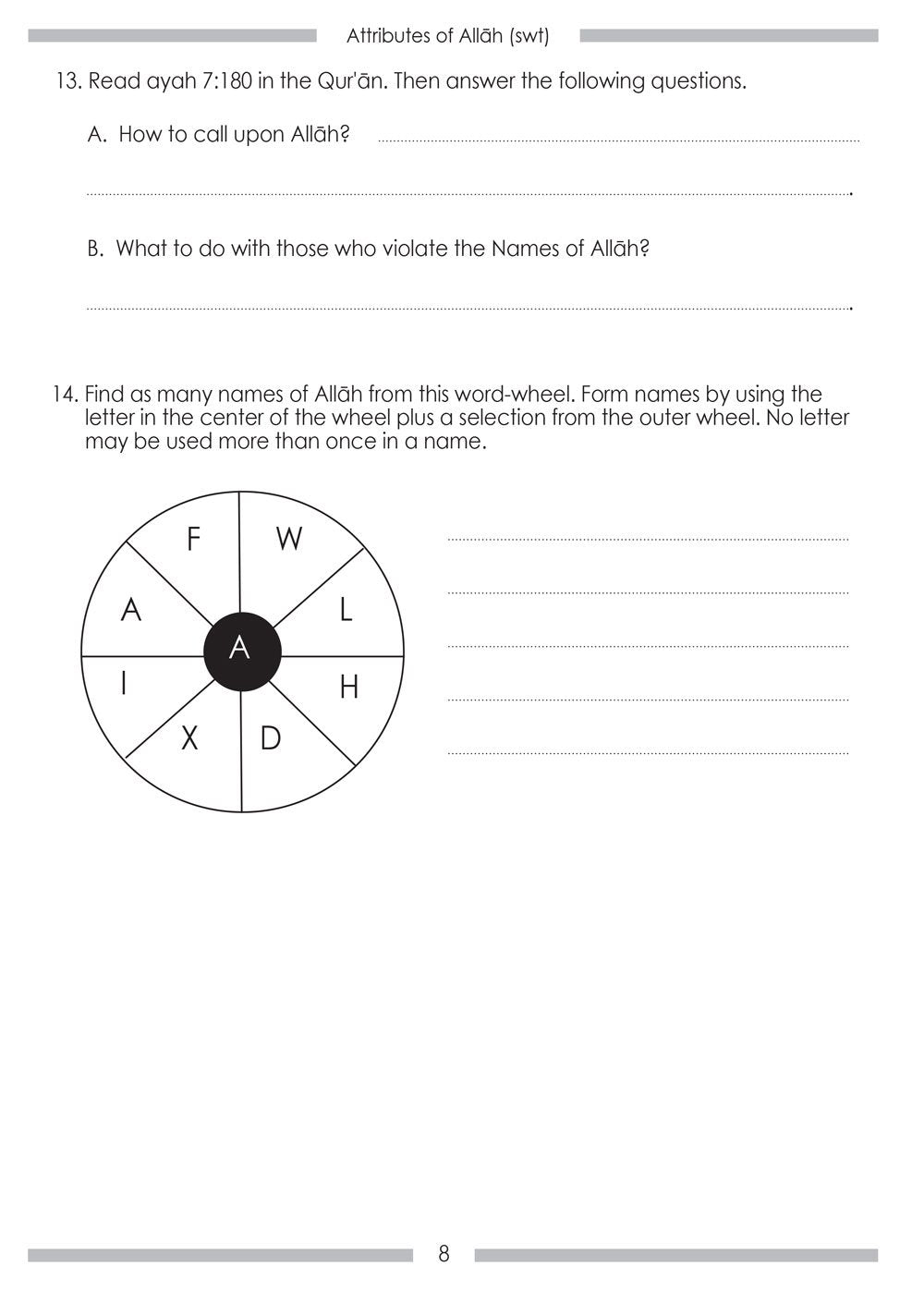 Islamic Studies Student Workbook Level 6