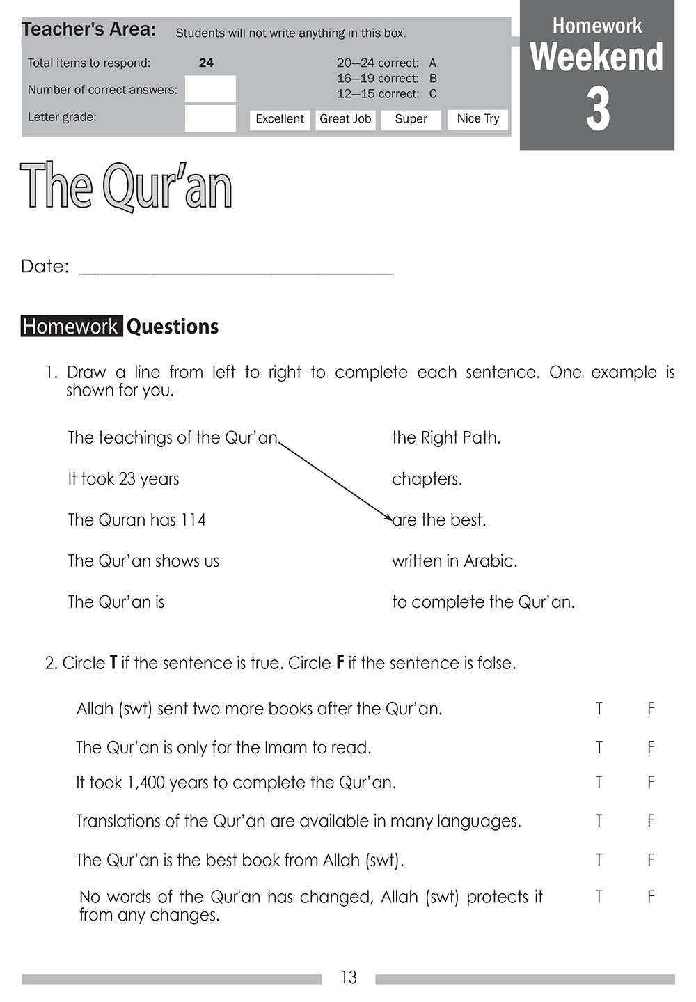 Islamic Studies Student Workbook Level 2
