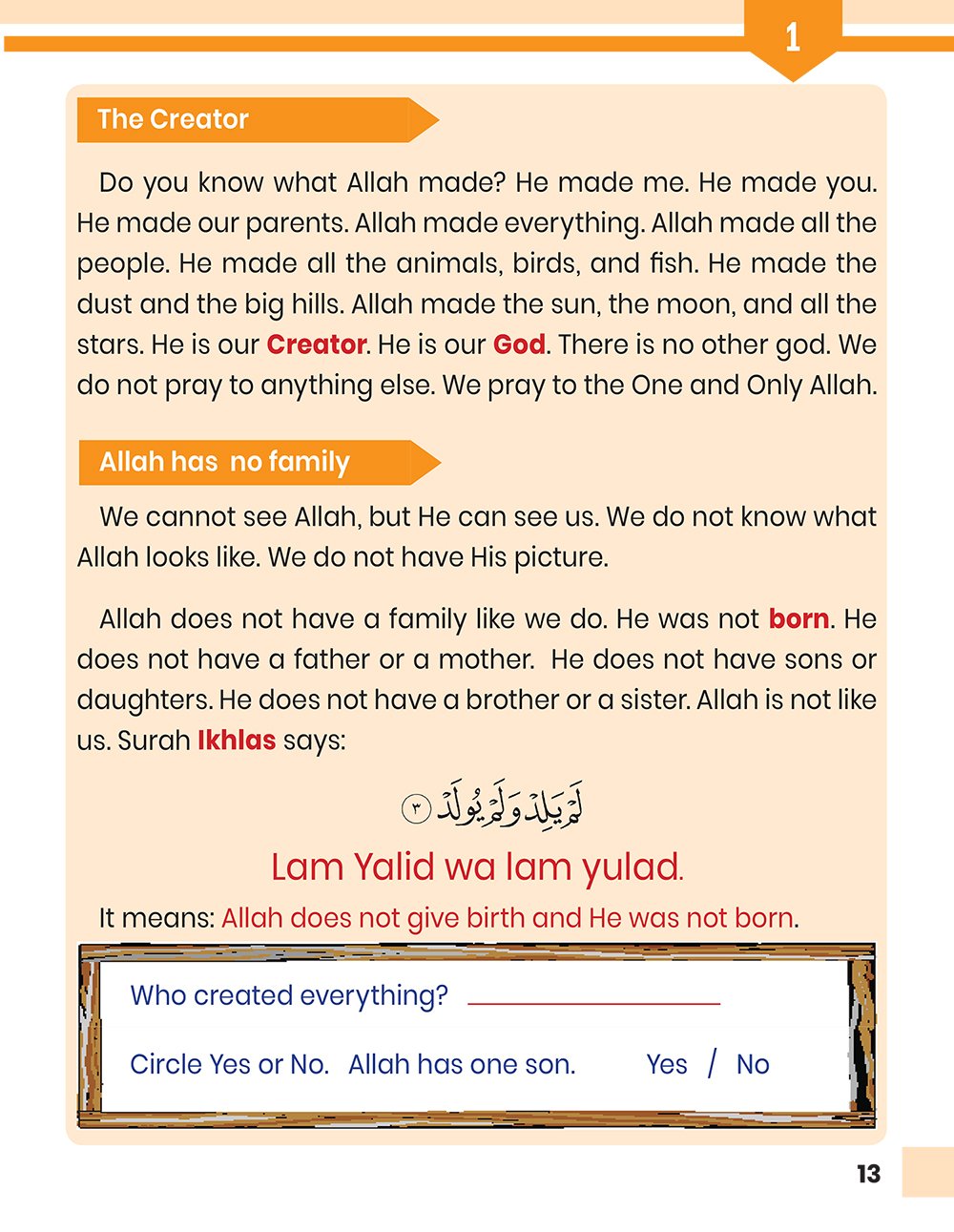 Islamic Studies Level 1