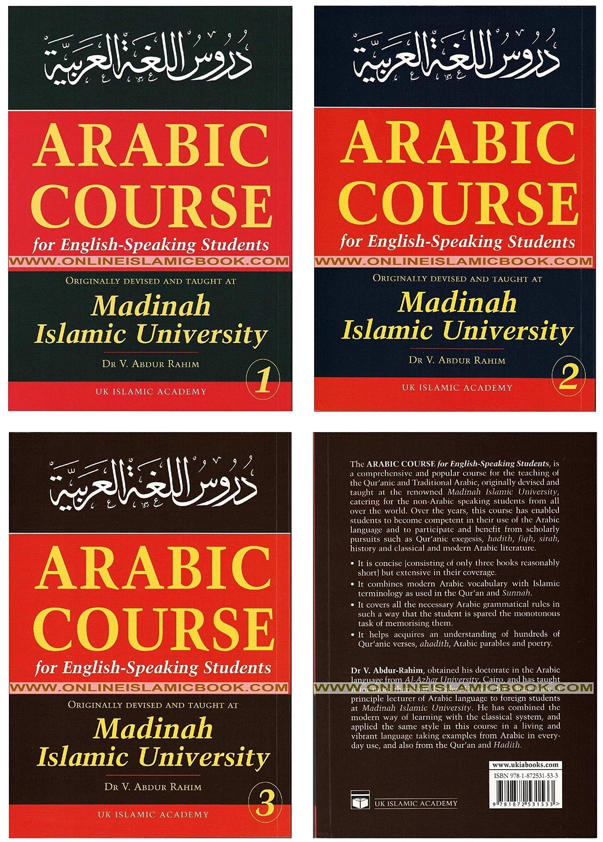 Arabic Course for English Speaking Students  3 Volumes