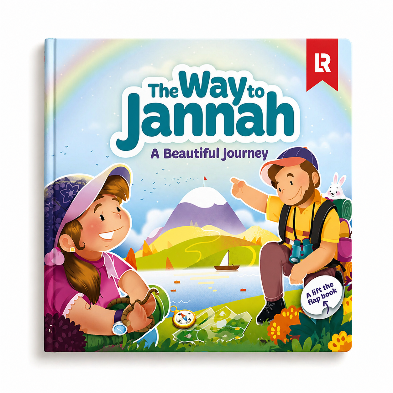 Cover of "The Way to Jannah" by Mawlana Books, featuring Islamic calligraphy and serene design elements.